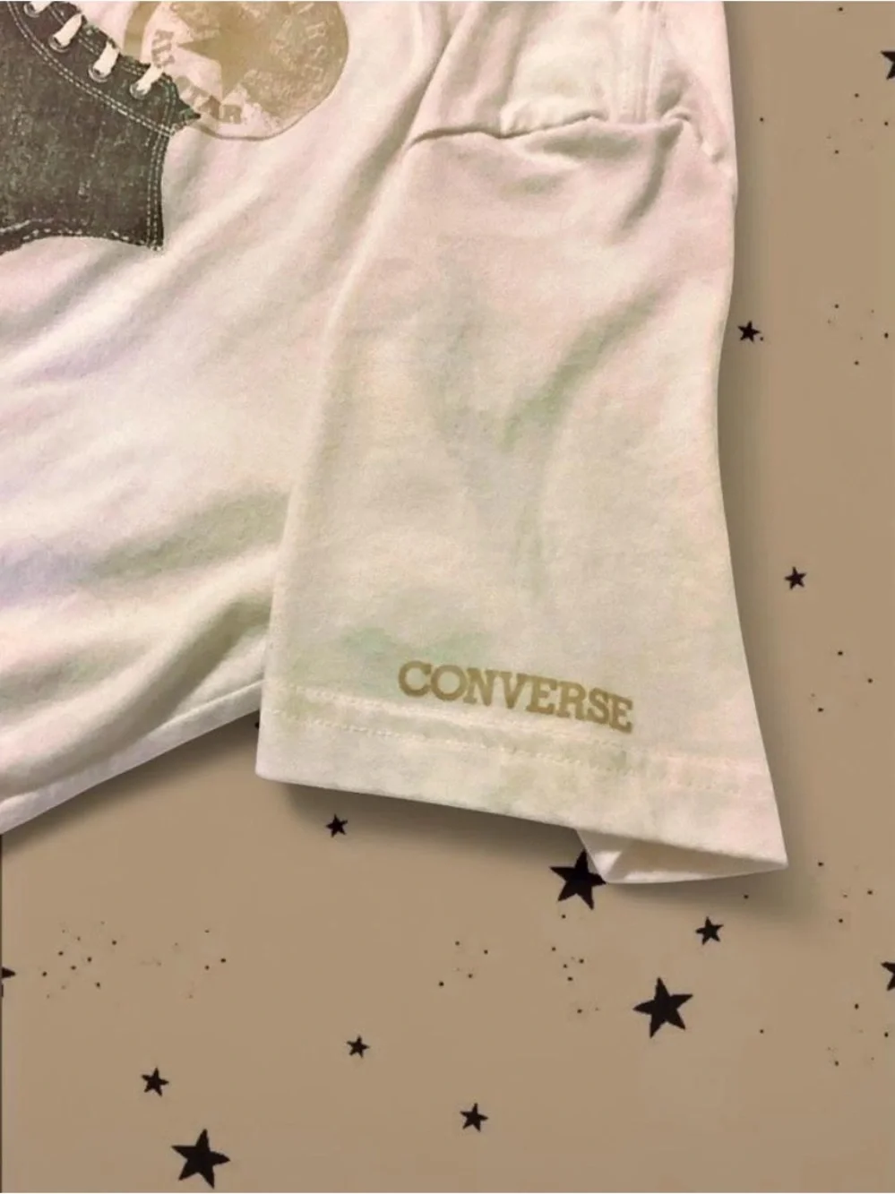 Converse Boys Cream Photoreal Chuck Taylor High Top Graphic Tee